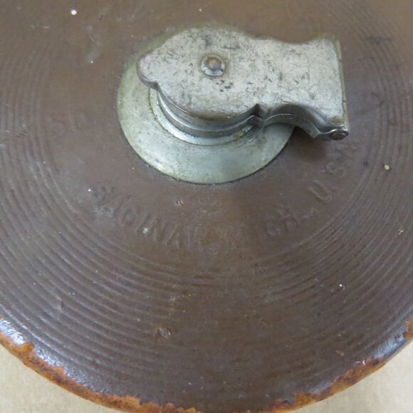 Lufkin Rule Co. Vintage 50’ Tape Measure – Leather Bound – Metallic Tape Works - Picture 4 of 11